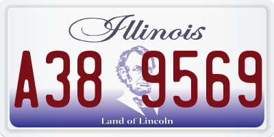IL license plate A389569