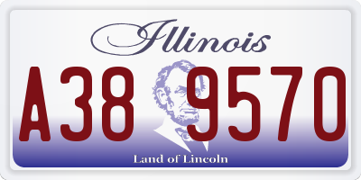 IL license plate A389570