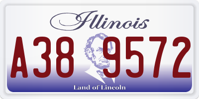 IL license plate A389572
