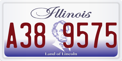 IL license plate A389575