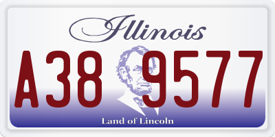 IL license plate A389577