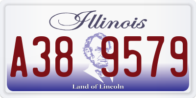IL license plate A389579