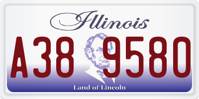 IL license plate A389580