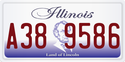 IL license plate A389586