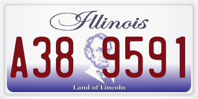 IL license plate A389591