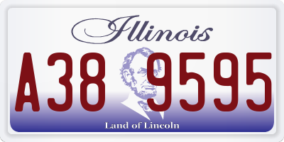 IL license plate A389595