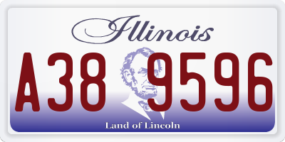 IL license plate A389596