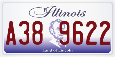 IL license plate A389622