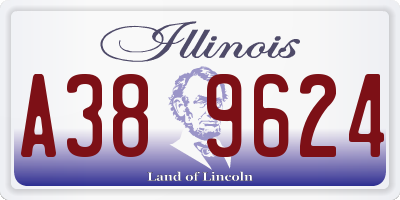 IL license plate A389624