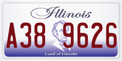 IL license plate A389626
