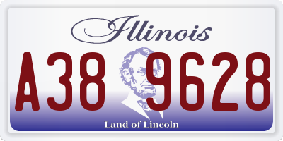 IL license plate A389628