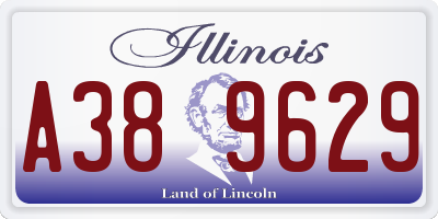 IL license plate A389629