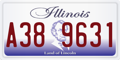 IL license plate A389631