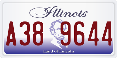IL license plate A389644