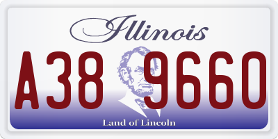 IL license plate A389660
