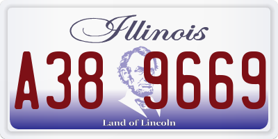 IL license plate A389669