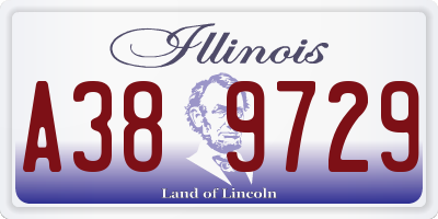 IL license plate A389729