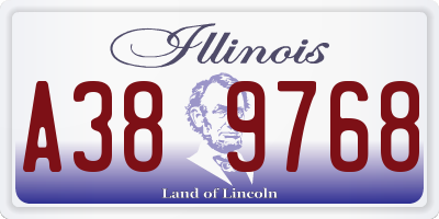 IL license plate A389768