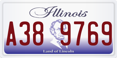 IL license plate A389769