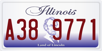 IL license plate A389771