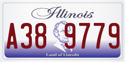 IL license plate A389779
