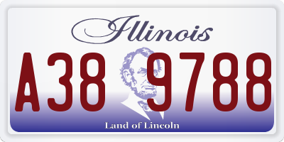 IL license plate A389788