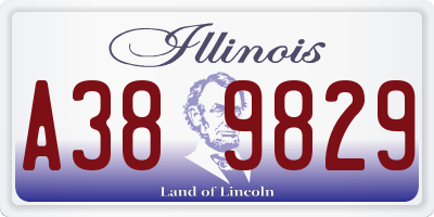 IL license plate A389829
