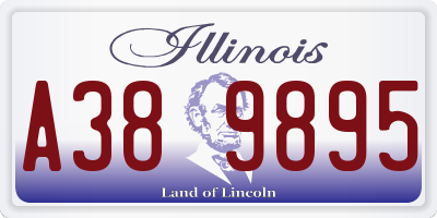 IL license plate A389895