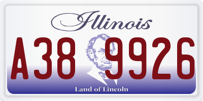 IL license plate A389926