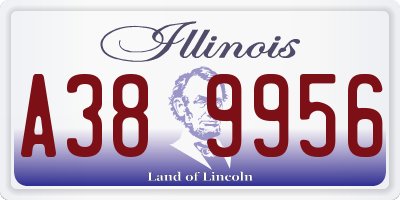 IL license plate A389956