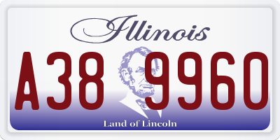IL license plate A389960