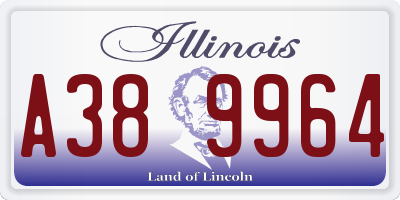 IL license plate A389964