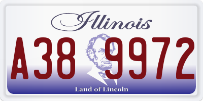 IL license plate A389972