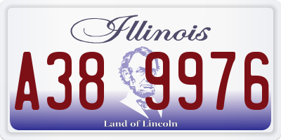 IL license plate A389976