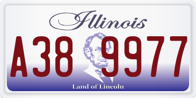 IL license plate A389977