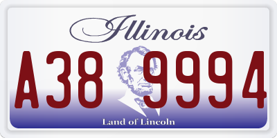 IL license plate A389994