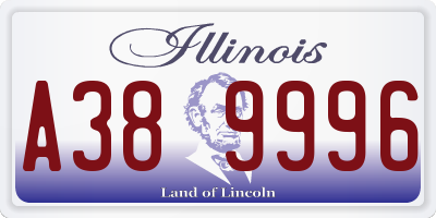 IL license plate A389996