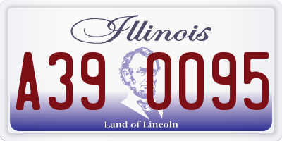 IL license plate A390095