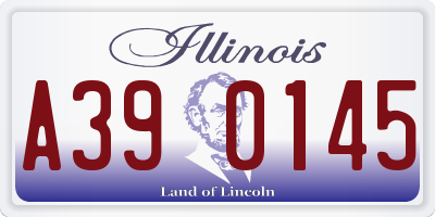 IL license plate A390145
