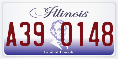 IL license plate A390148