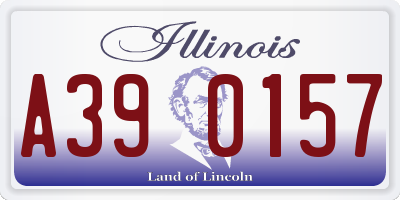 IL license plate A390157