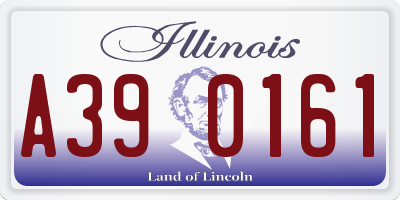 IL license plate A390161