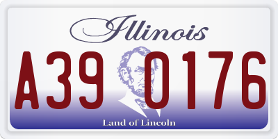 IL license plate A390176