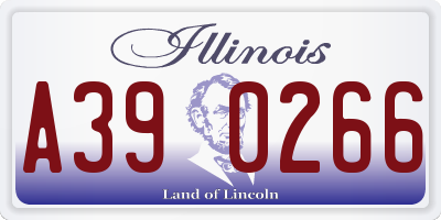 IL license plate A390266