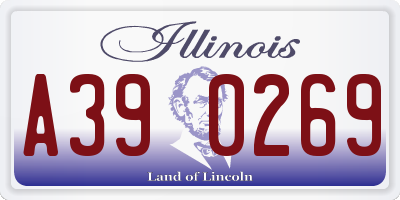 IL license plate A390269