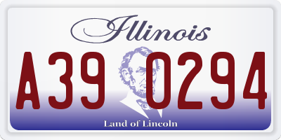 IL license plate A390294
