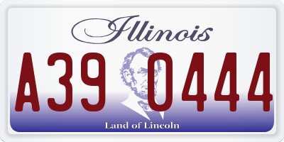 IL license plate A390444