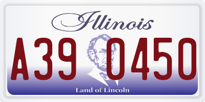 IL license plate A390450