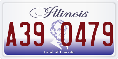 IL license plate A390479