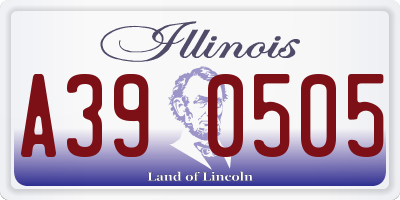IL license plate A390505